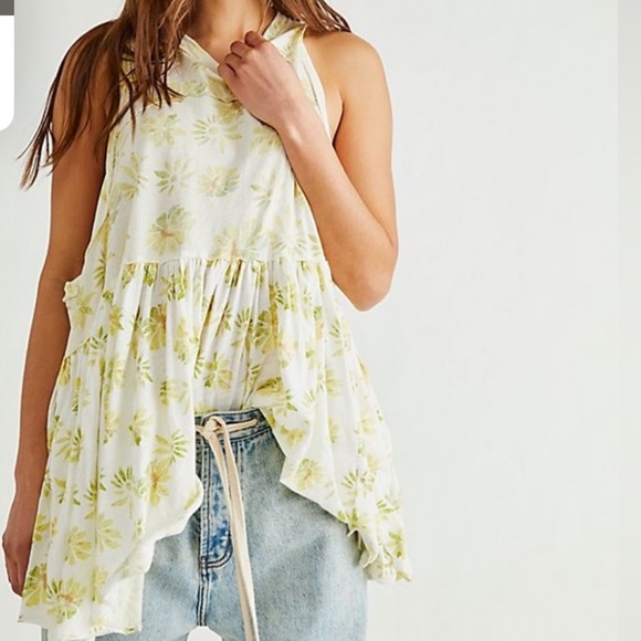 FREE PEOPLE FLOWY FLORAL TANK - Picture 3 of 10
